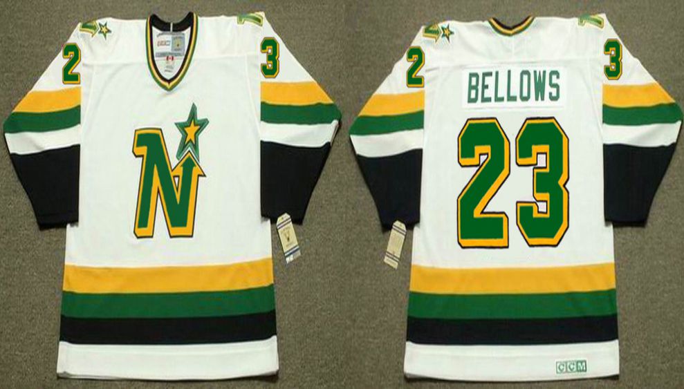 2019 Men Dallas Stars 23 Bellows White CCM NHL jerseys